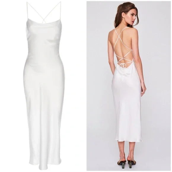 STONE COLD FOX SILK TEMPTATION GOWN BRIDAL FOR LOVE LEMONS HOUSE OF CB WEDDING - Picture 5 of 16